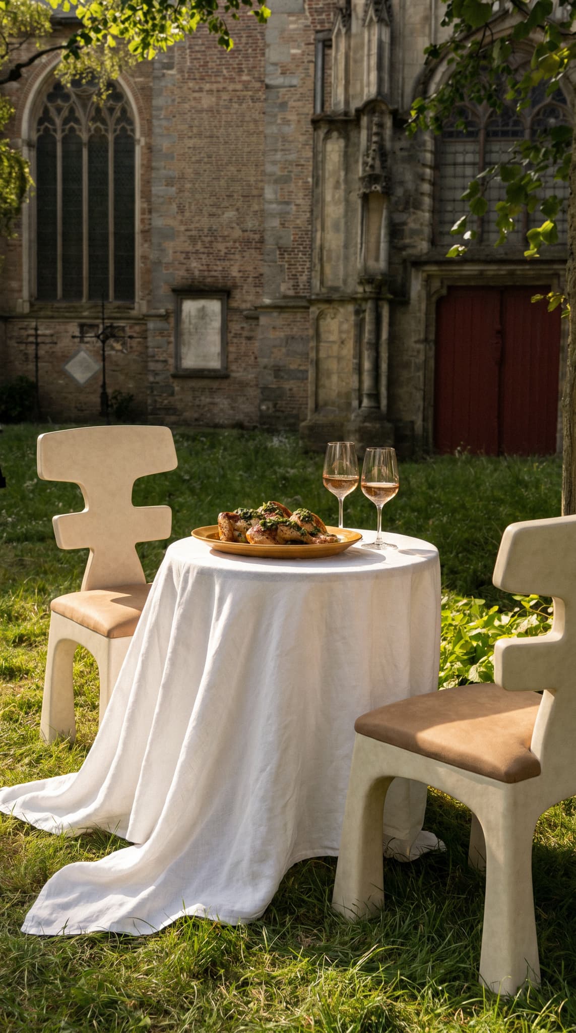 A Mr. Saucy corporate food gift — dishes and rosé set for an intimate dinner