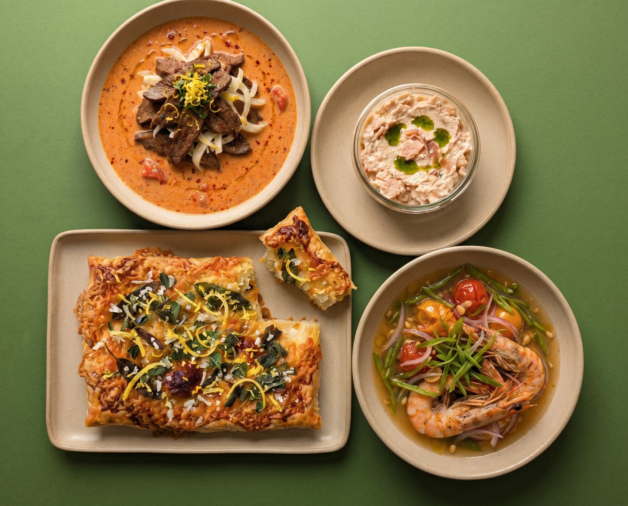 Office catering dishes from Mr. Saucy, ready to heat and plate