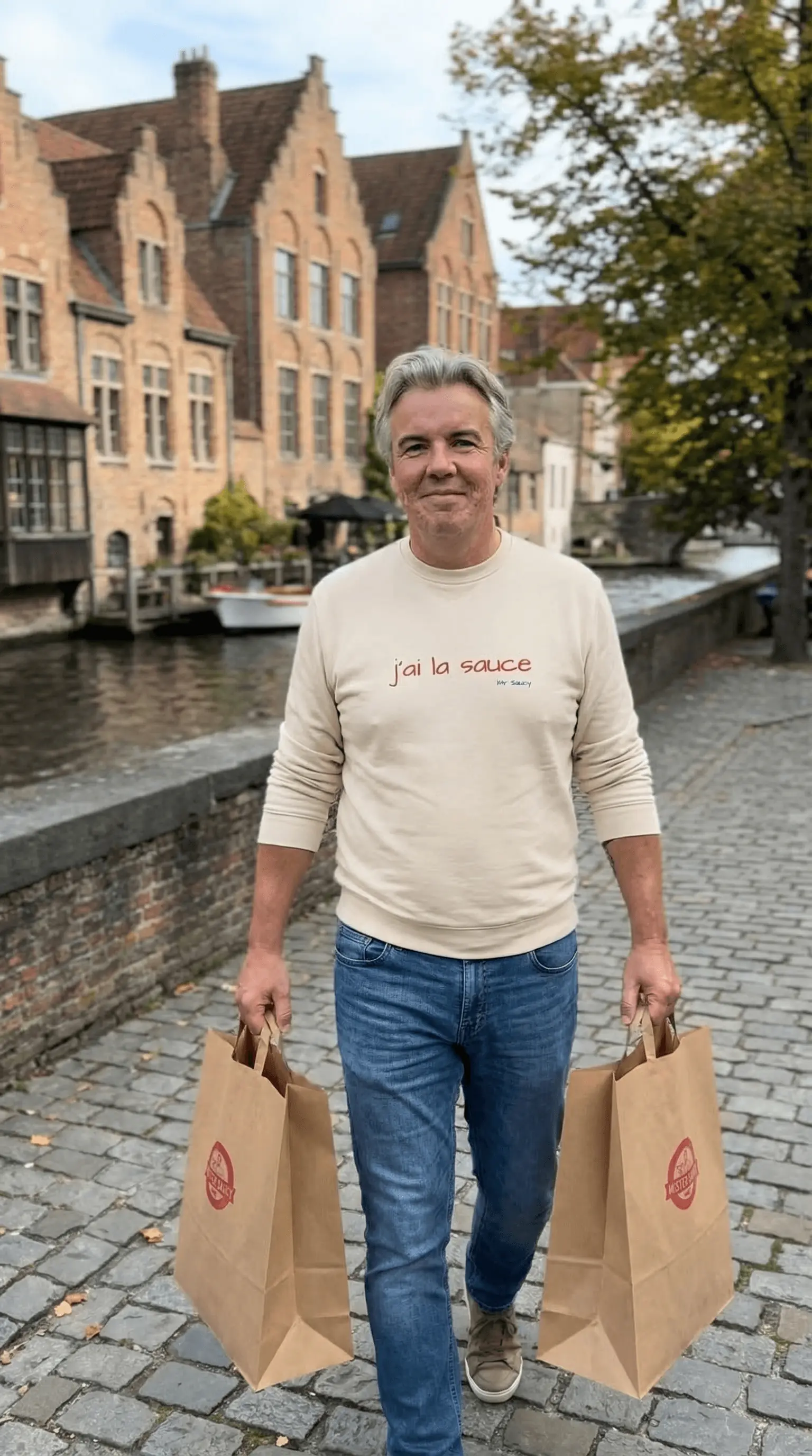 Plats Mr. Saucy prêts pour la livraison à Ostende
