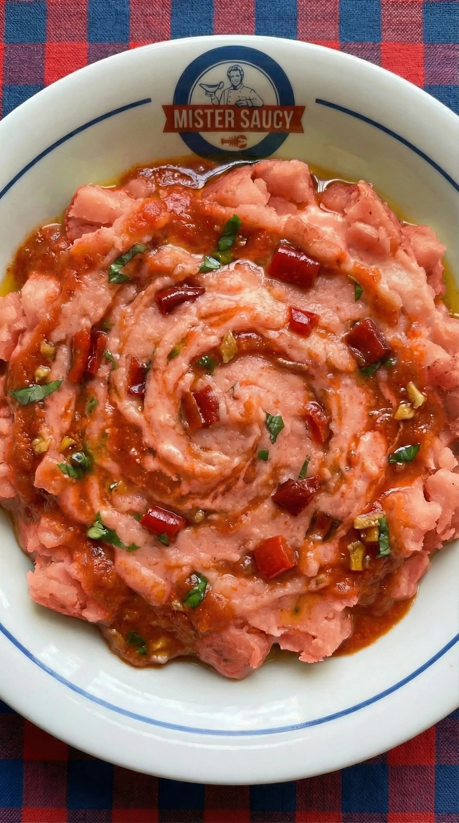 Mediterranean Roasted Pepper and Tomato Crushed Potatoes
