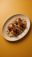 Roasted Pigeon with White Grapes
