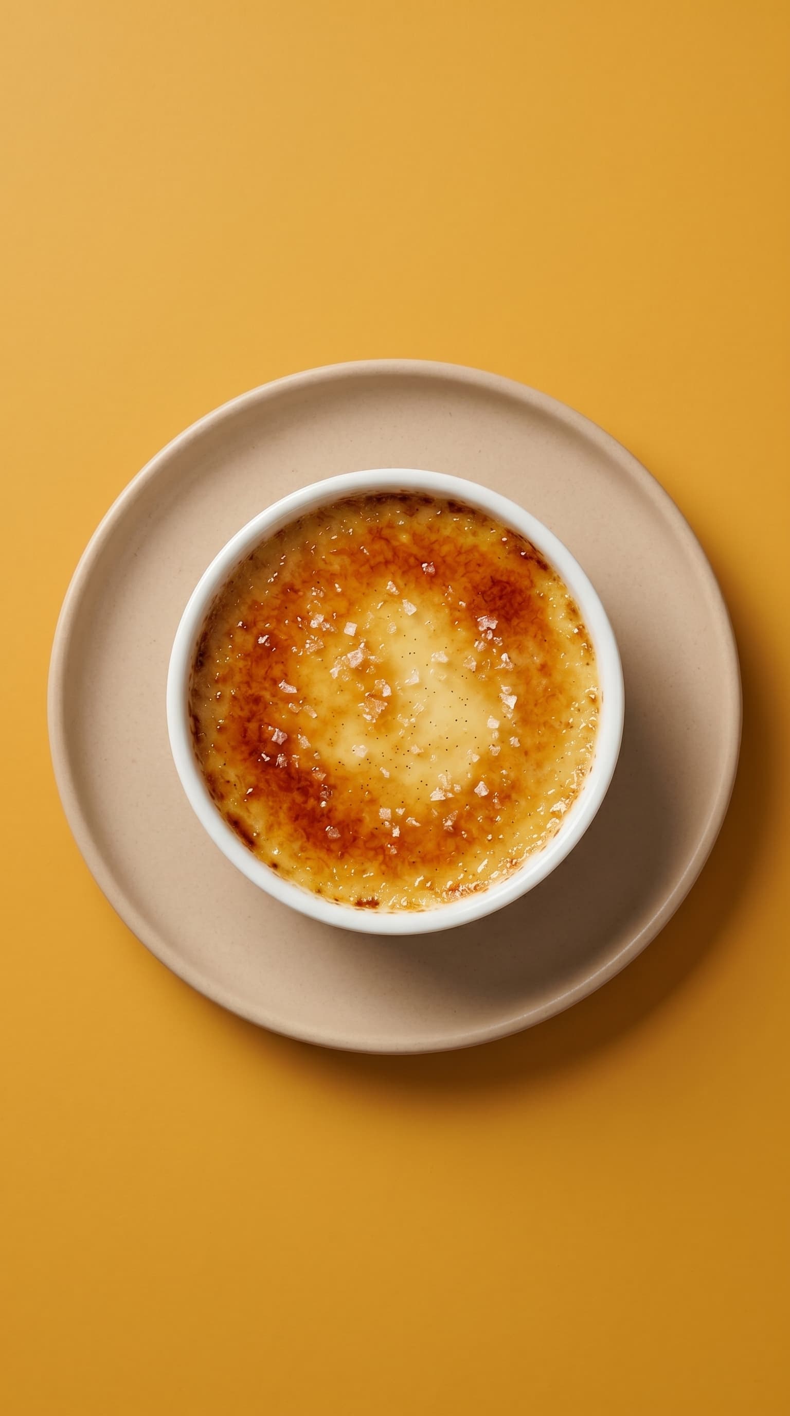Classic Creme Brulee with Vanilla Bean and Sea Salt