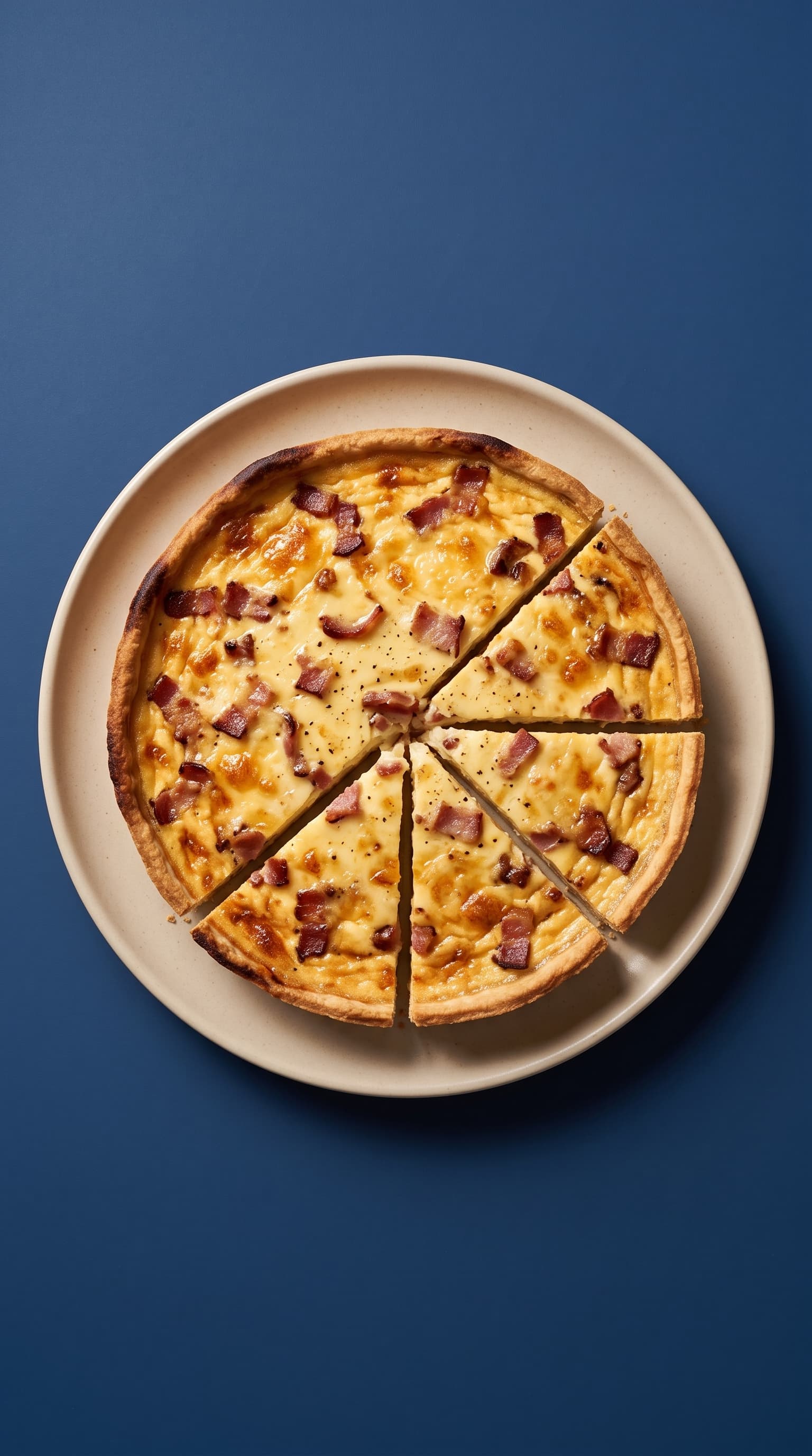 Quiche Lorraine with Crispy Blind-Baked Crust
