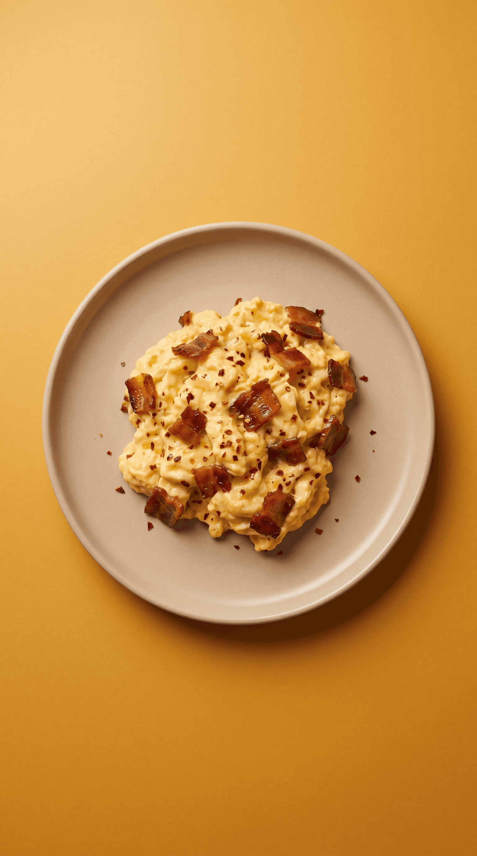 Recipe image: Bomb Scrambled Eggs (W/ Bacon)