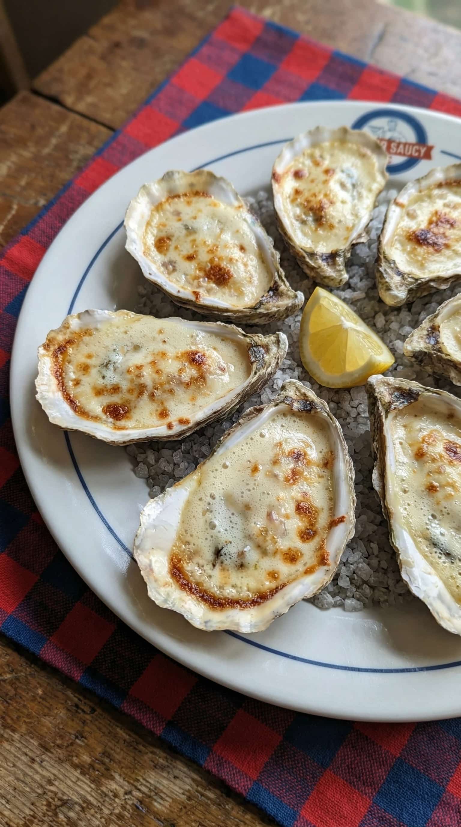 Recipe image: Huîtres gratinées au sabayon au champagne