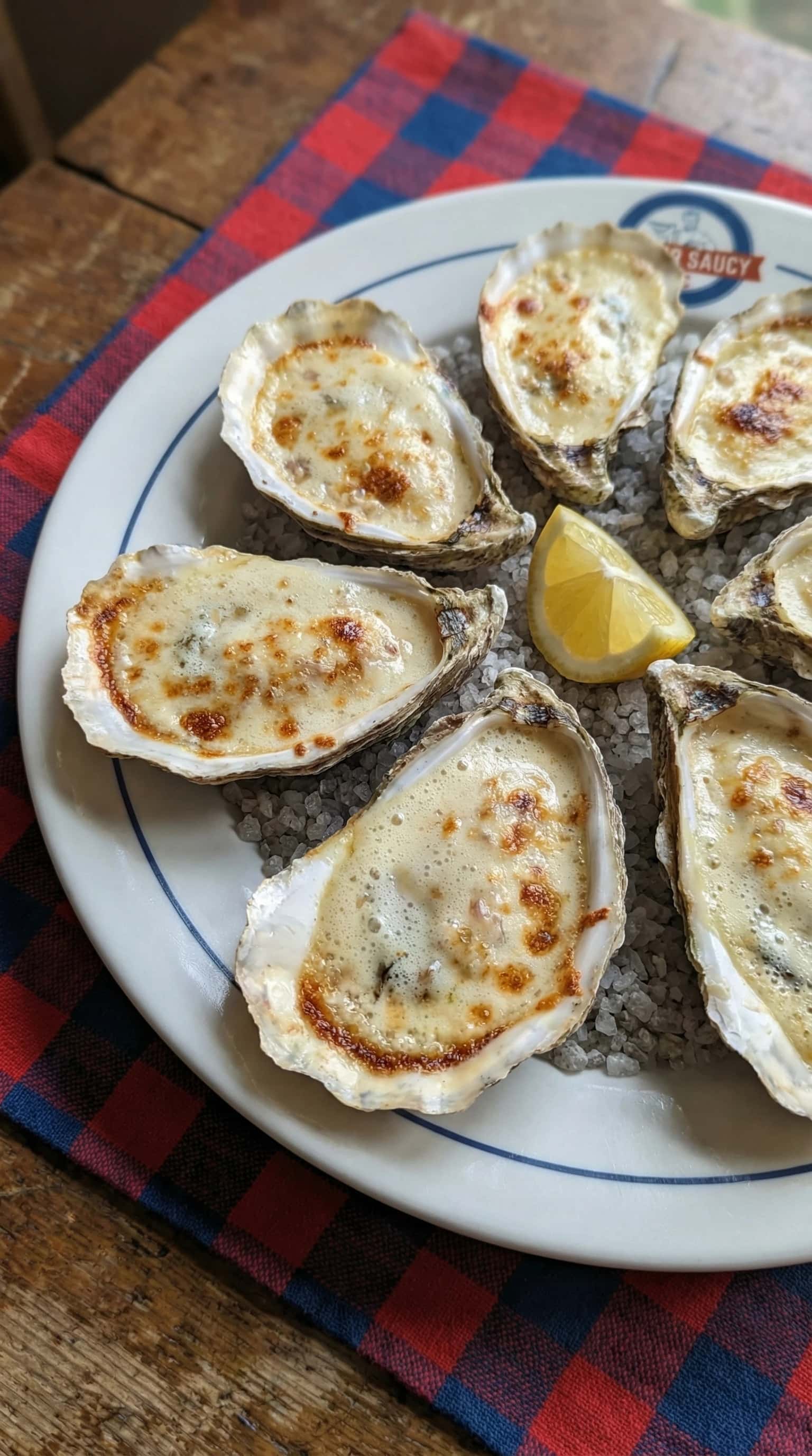 Recipe image: Huîtres gratinées au sabayon au champagne