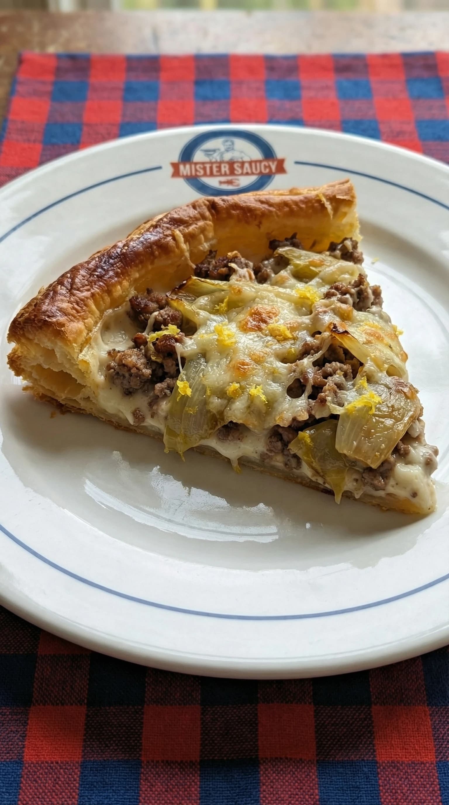 Belgian Endive and Meat Puff Tart