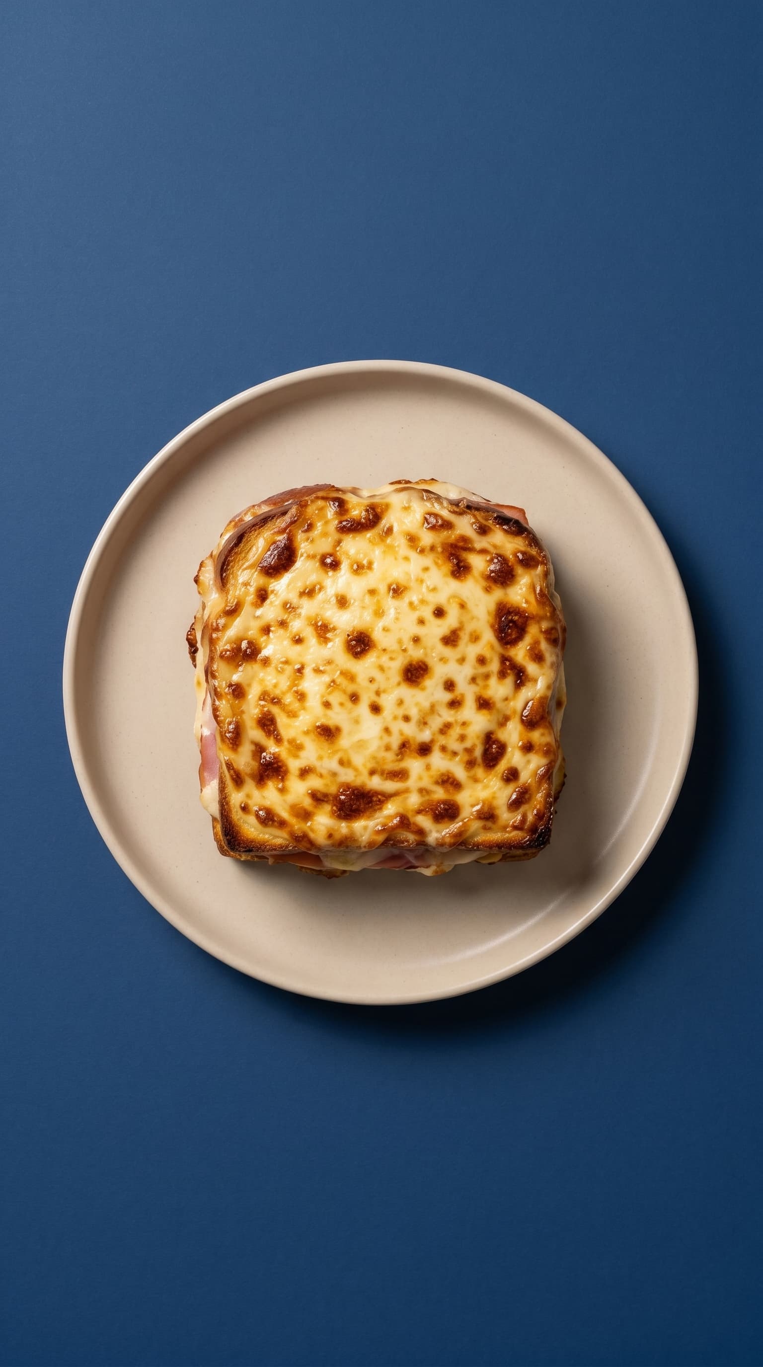 Traditional French Croque Monsieur with Rich Cheese Sauce