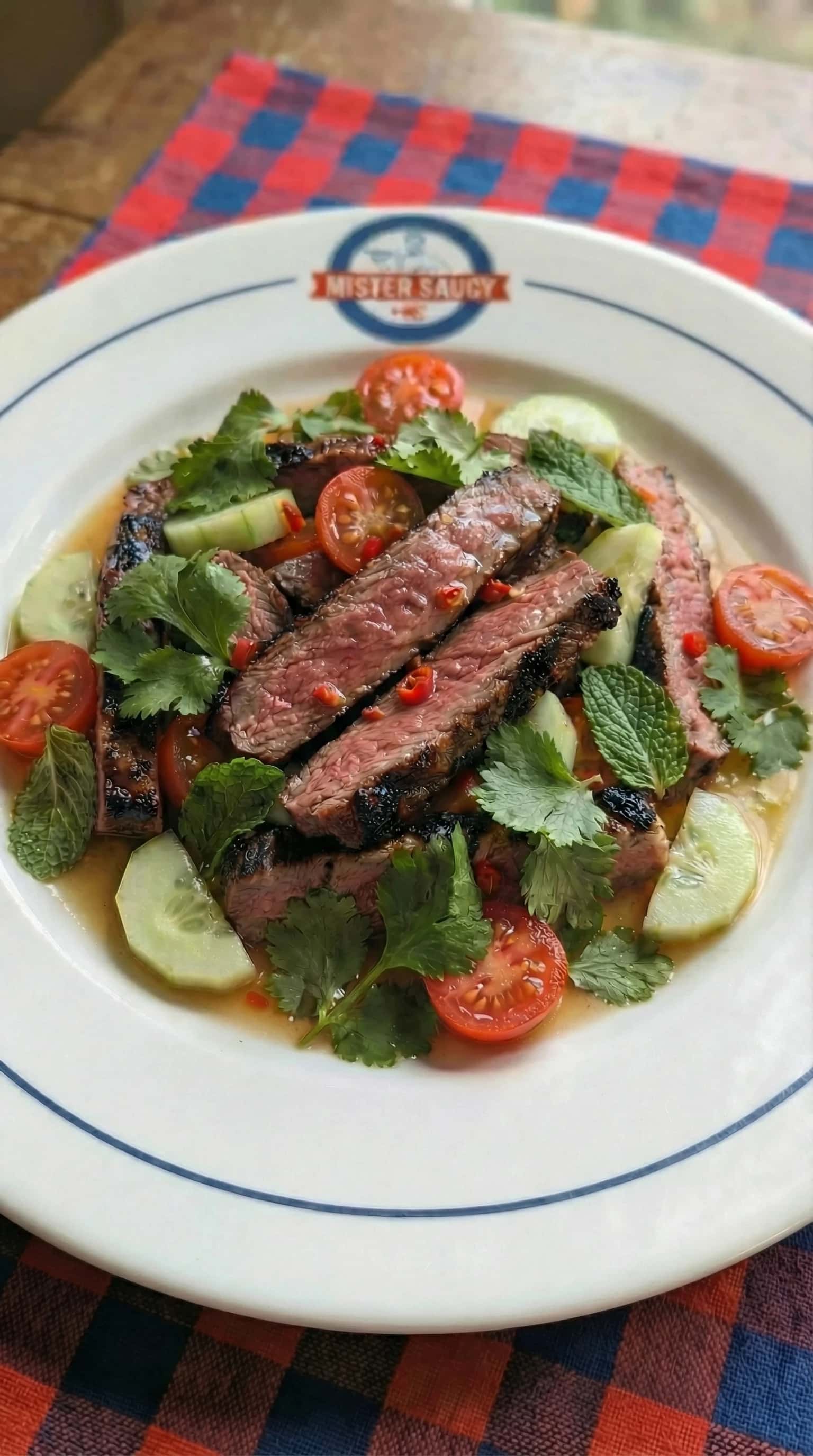 Recipe image: Salade Thaïlandaise de Bœuf Grillé (Yum Nua)