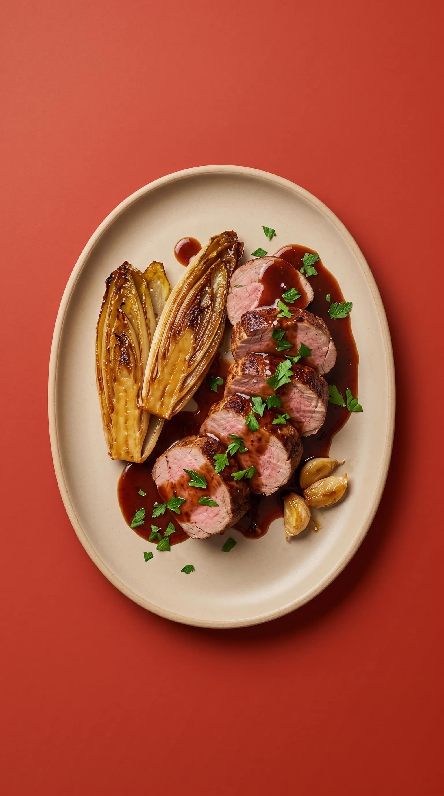 Recipe image: Gebraden varkenshaas in de oven met Rodenbachsaus