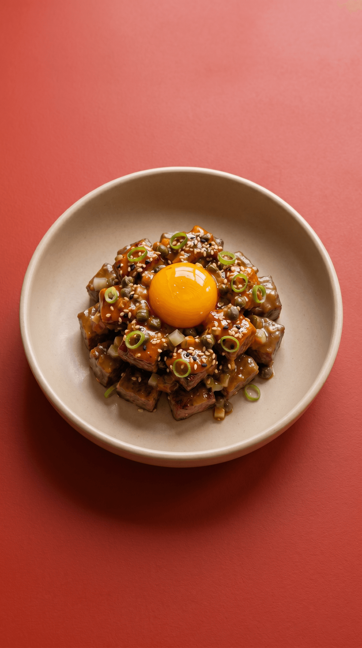 Tartare de Bœuf Tataki au Gochujang by Mr. Saucy