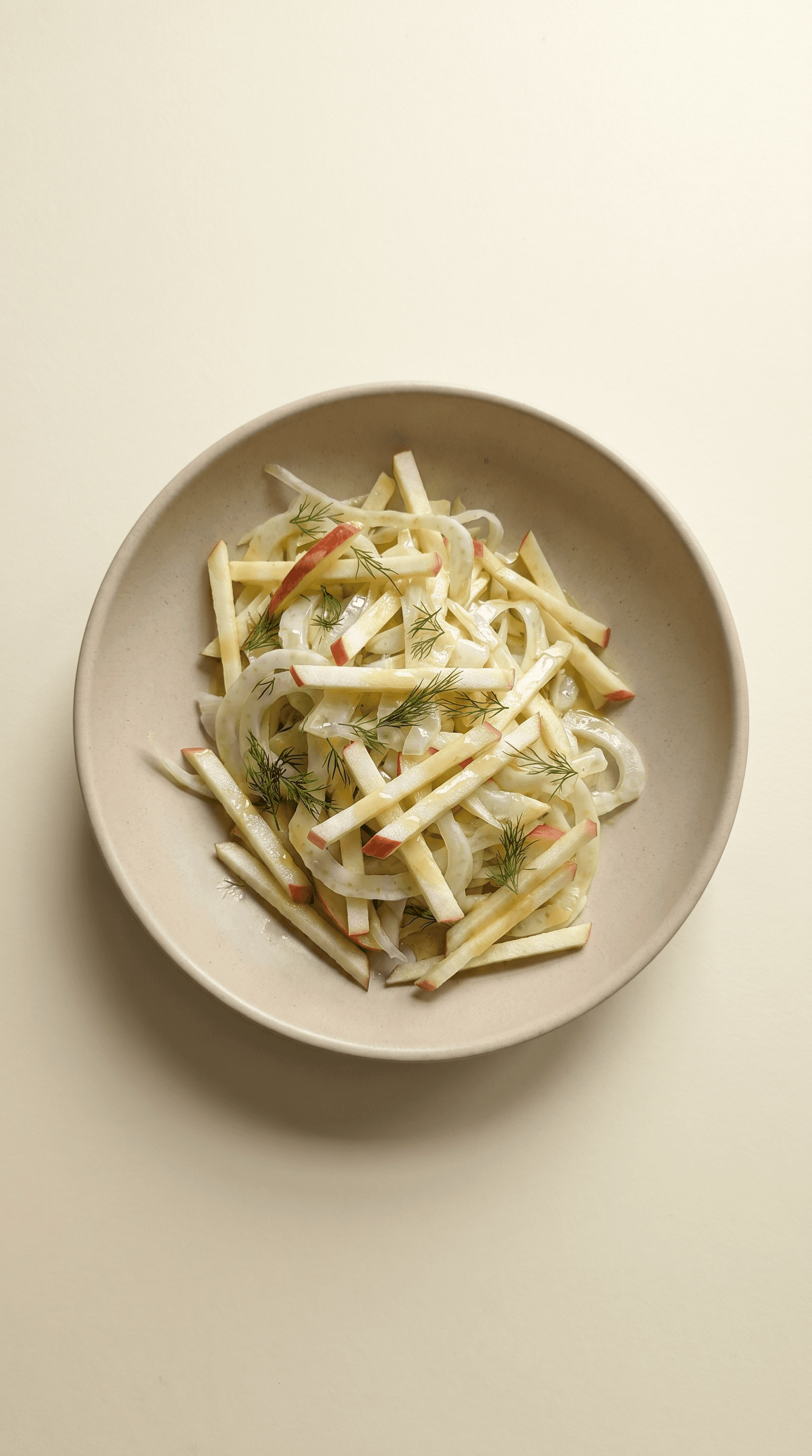 Recipe image: Apple and Fennel Salad with Fresh Dill and Triple-Citrus Vinaigrette