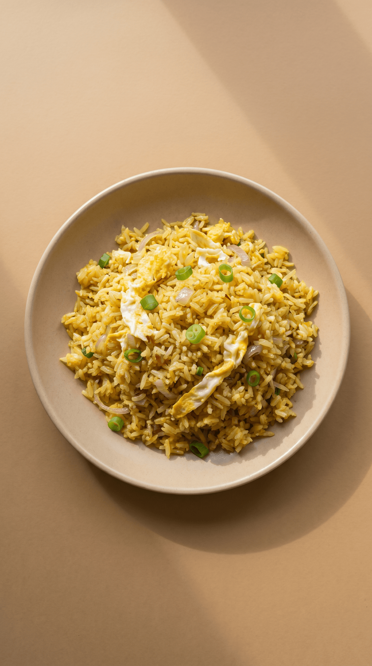 Golden Saffron and Ginger Aromatic Fried Rice