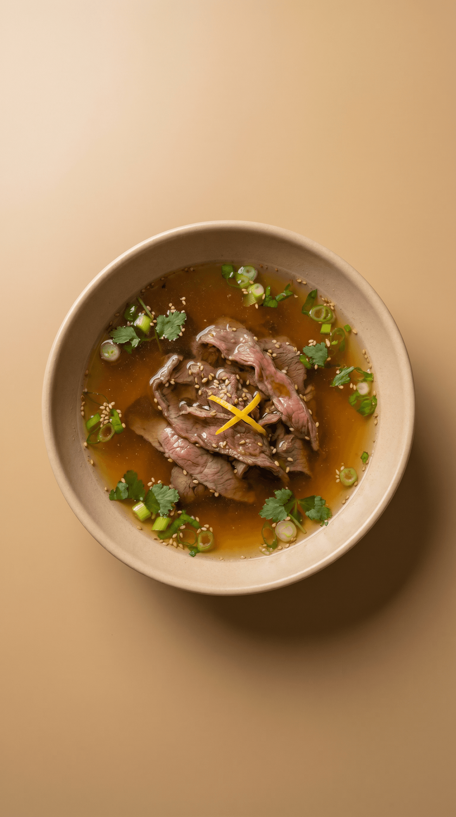 Golden Shabu-Jeongol with Ginger-Garlic Shaved Ribeye