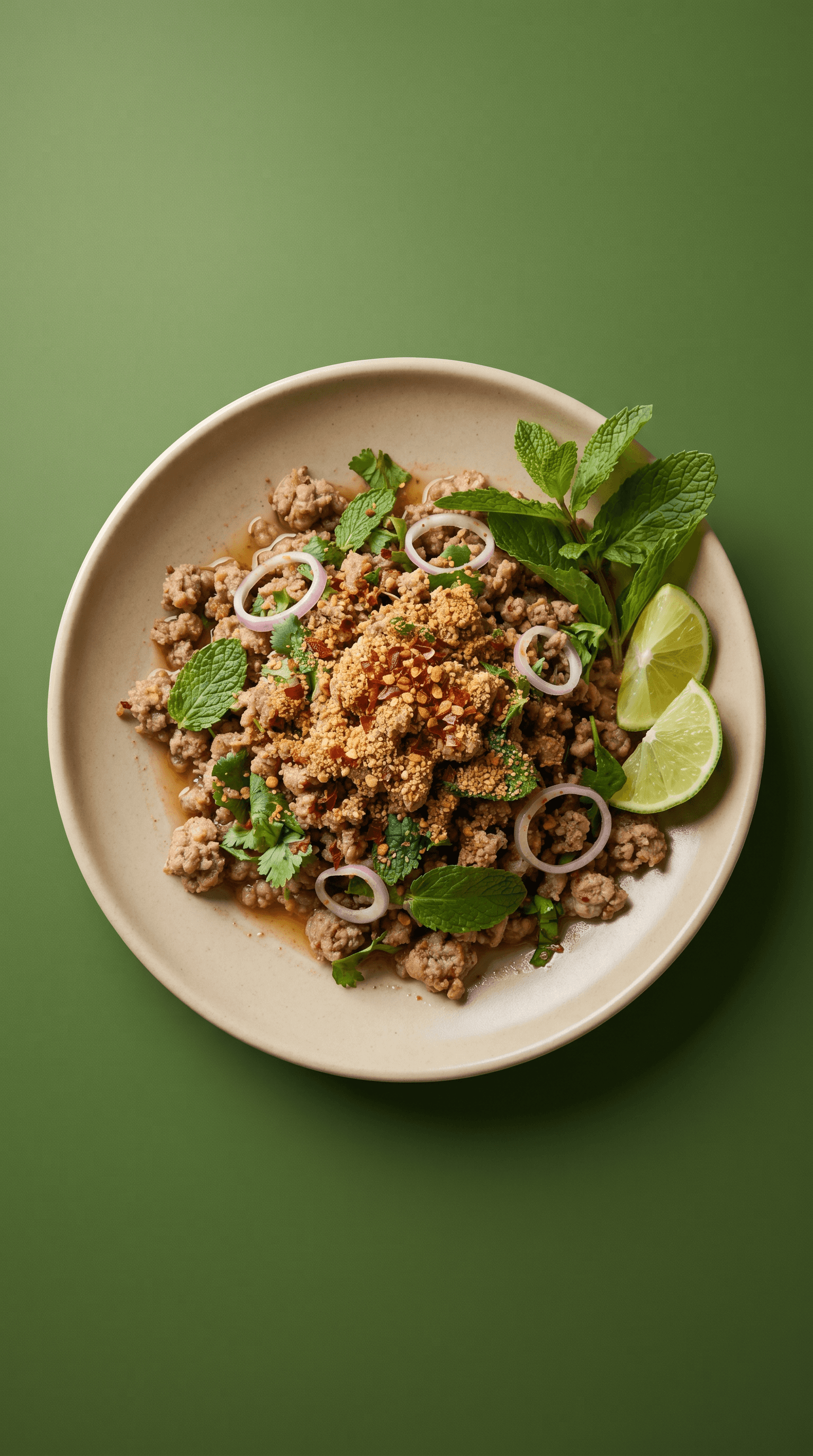 Spicy Minced Pork Salad (Larb Moo) de Mr. Saucy