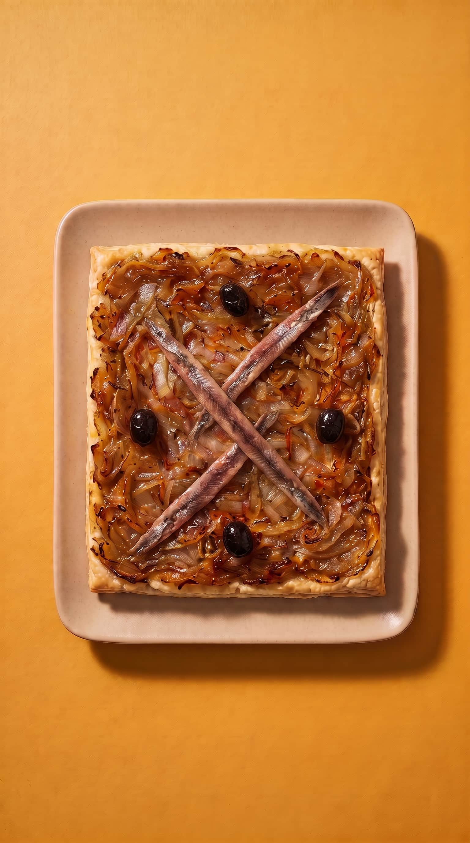 Puff Pastry Pissaladière with Wine-Deglazed Onion Caramelization de Mr. Saucy