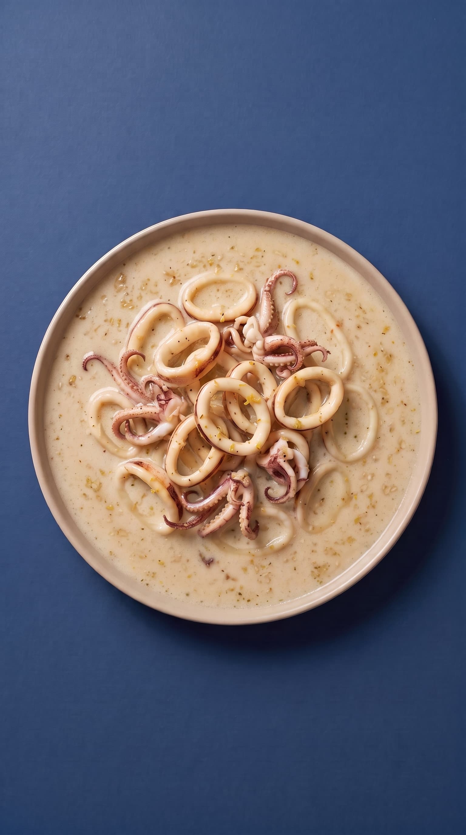 Braised Squid in White Wine with Garlic and Lemon