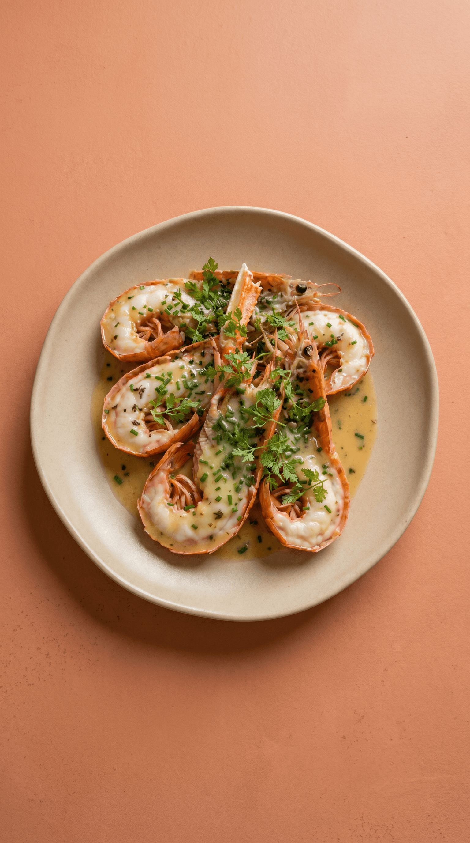 Oven-Roasted Langoustines with Reheatable Saké-Shellfish Beurre Blanc de Mr. Saucy