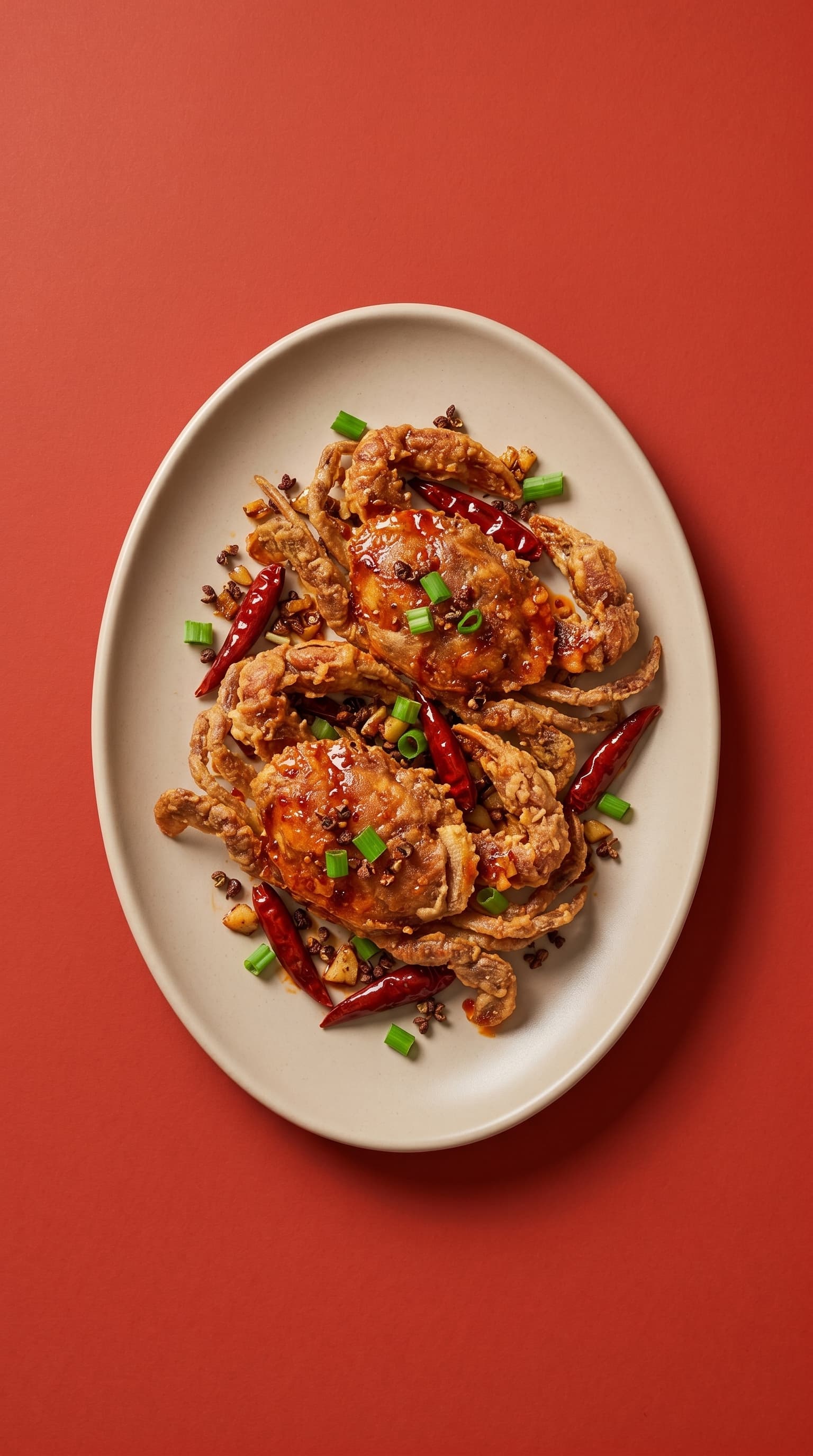 Crispy Szechuan Soft Shell Crab with Spicy Oil