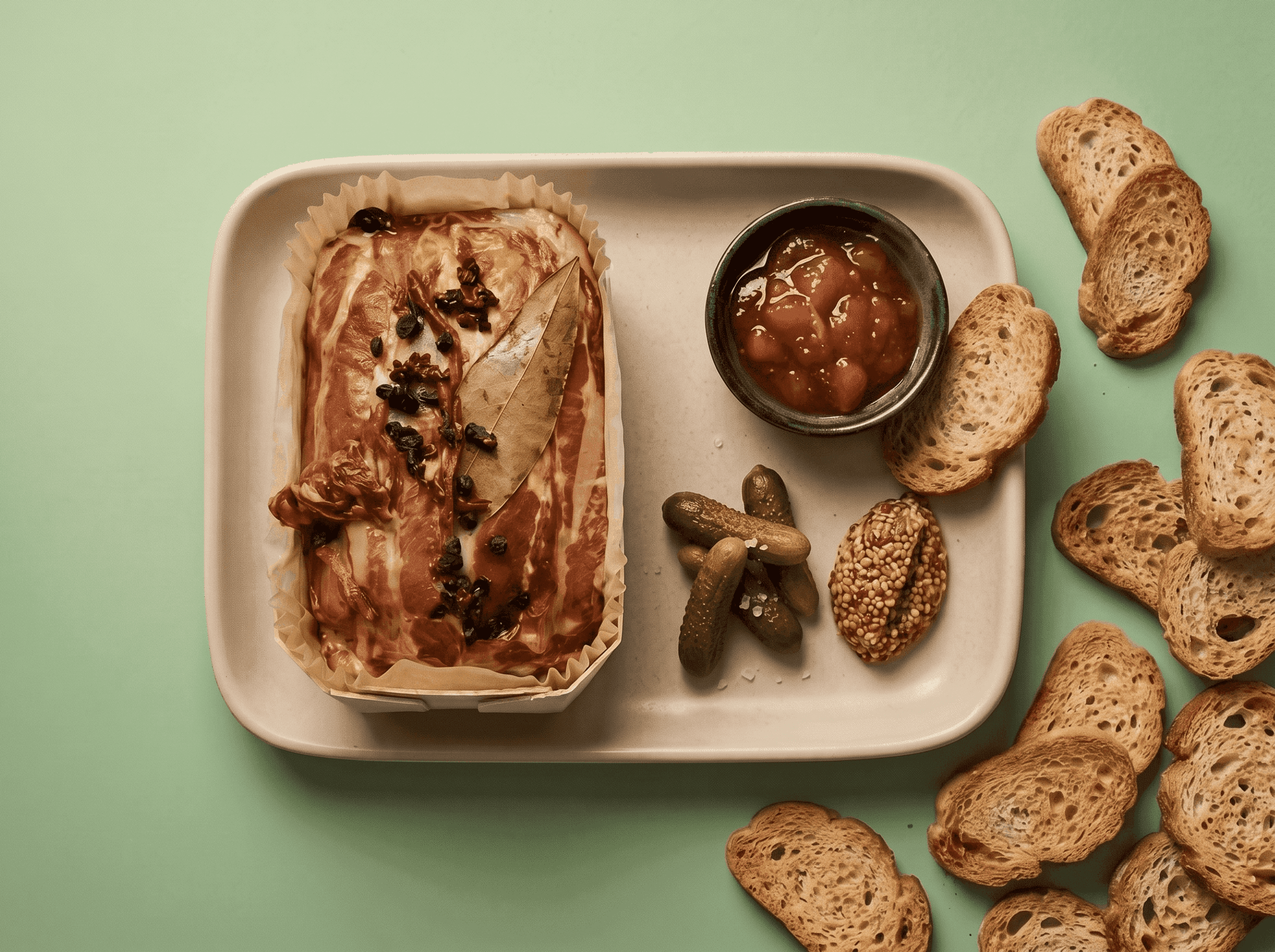 House Pâté Platter by Mr. Saucy, delivered chilled at home