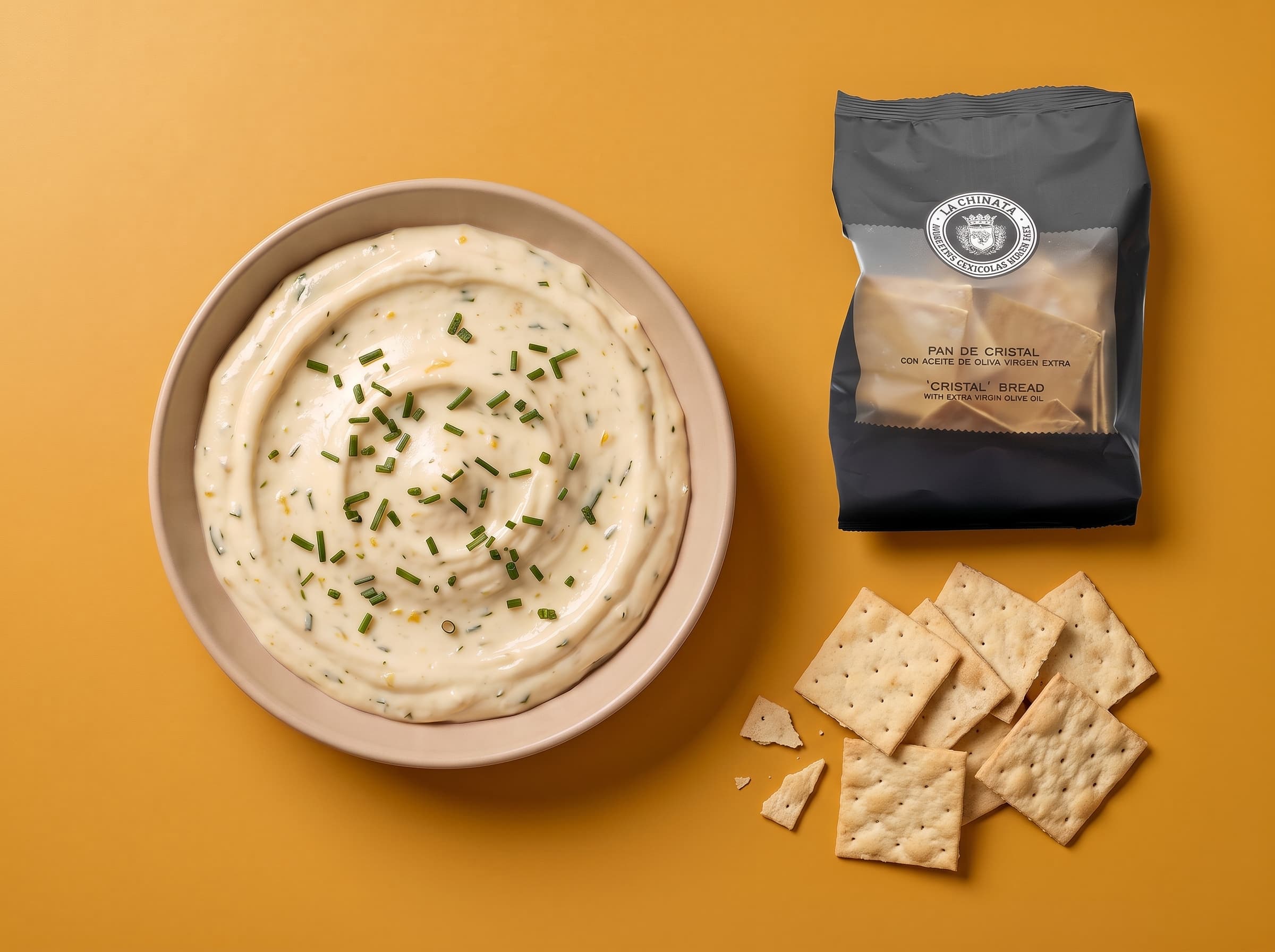 French 75 dip with pan de cristal by Mr. Saucy, delivered chilled at home