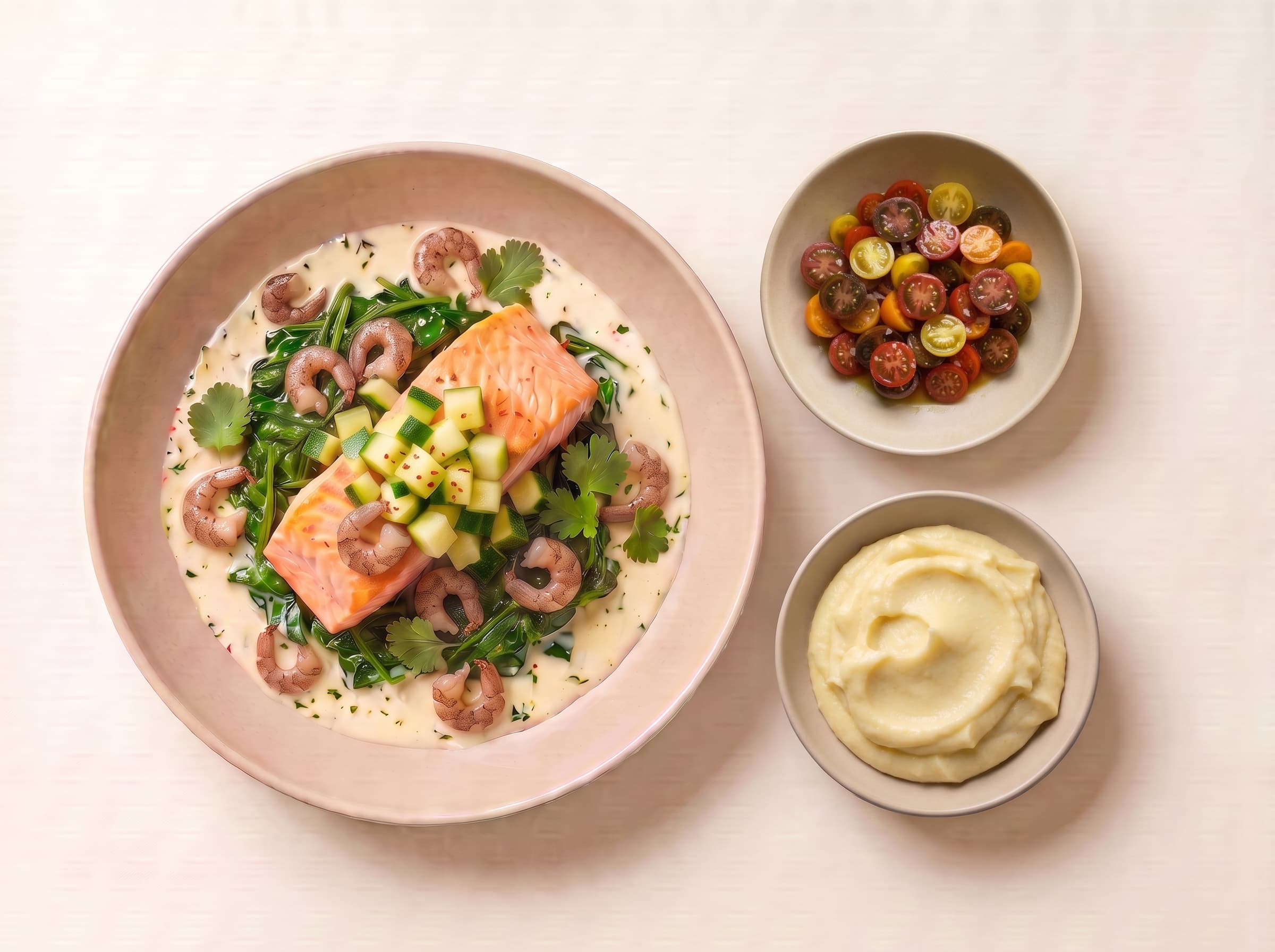 Salmon Dugléré by Mr. Saucy, delivered chilled at home