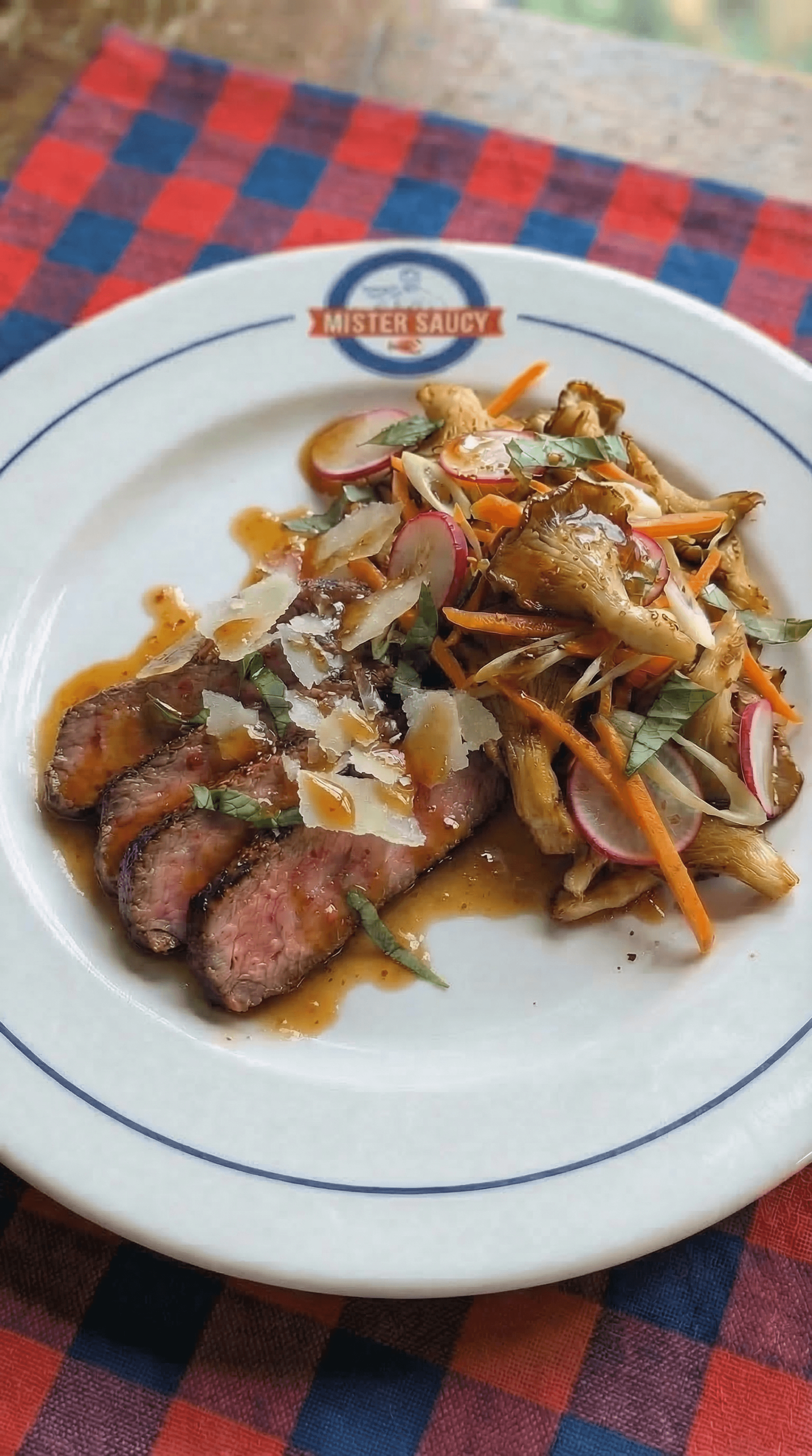 Beef Tagliata where Korea meets Italy