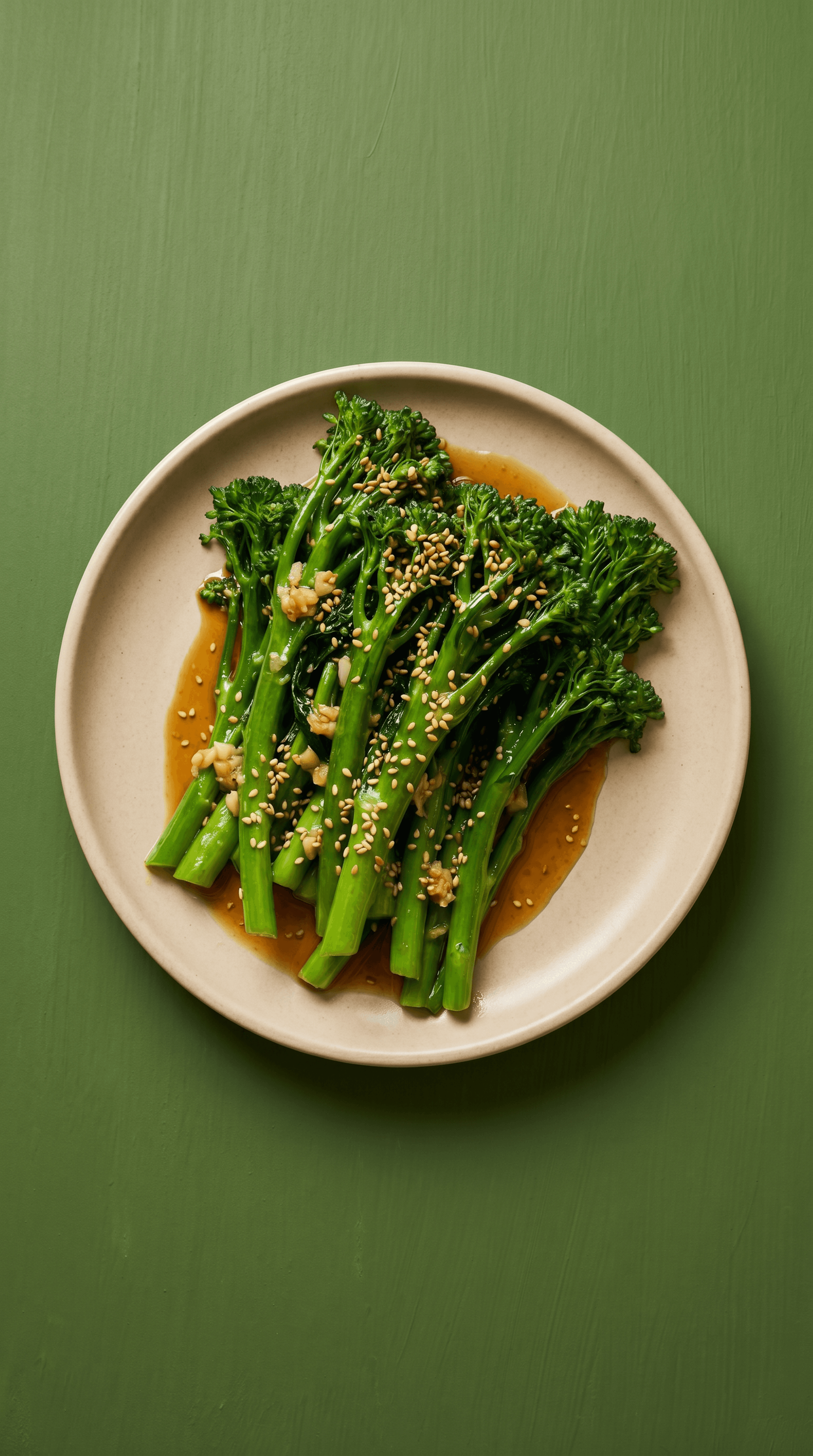 Broccolini à l'Ail et Sésame Grillé