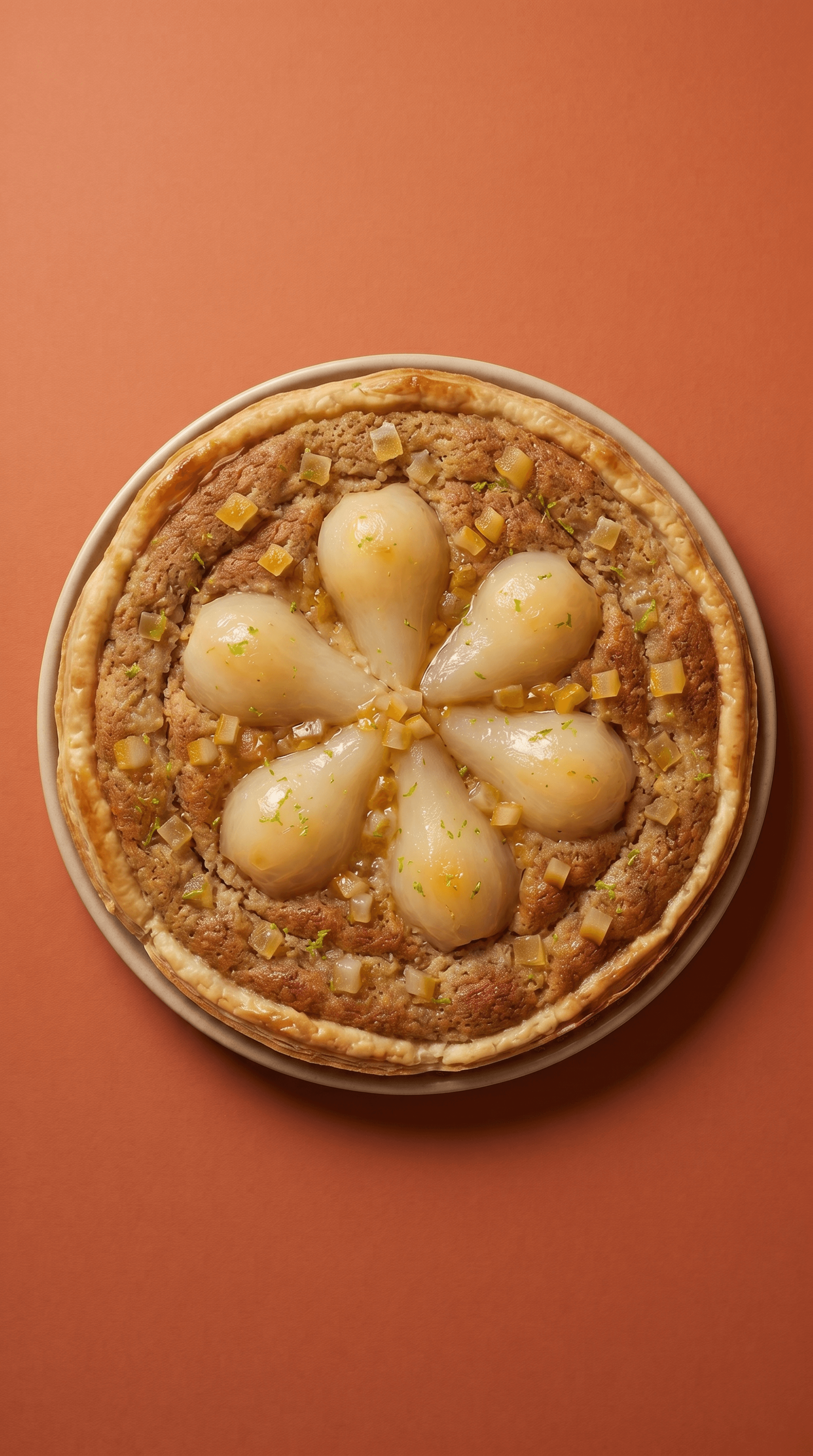 Tarte aux Poires et Gingembre aux Amandes