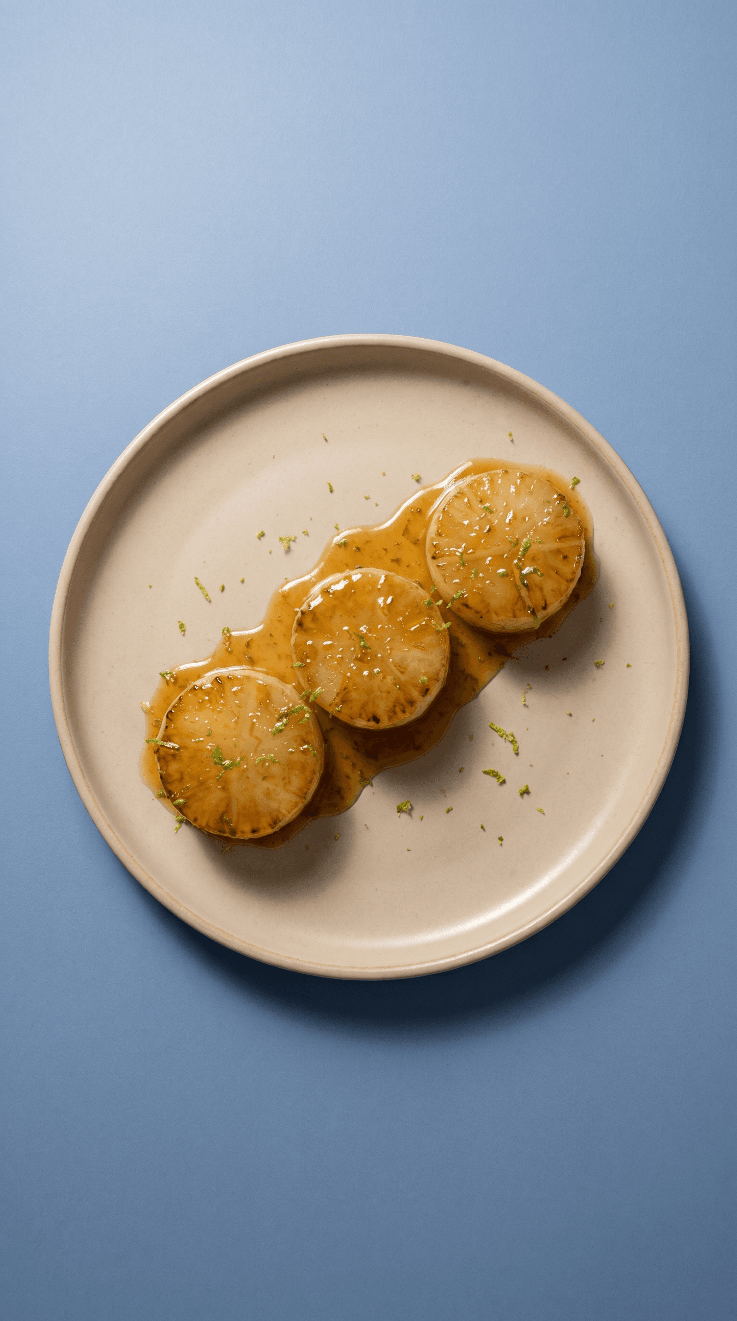 Daikon Glacé au Miel et Agrumes