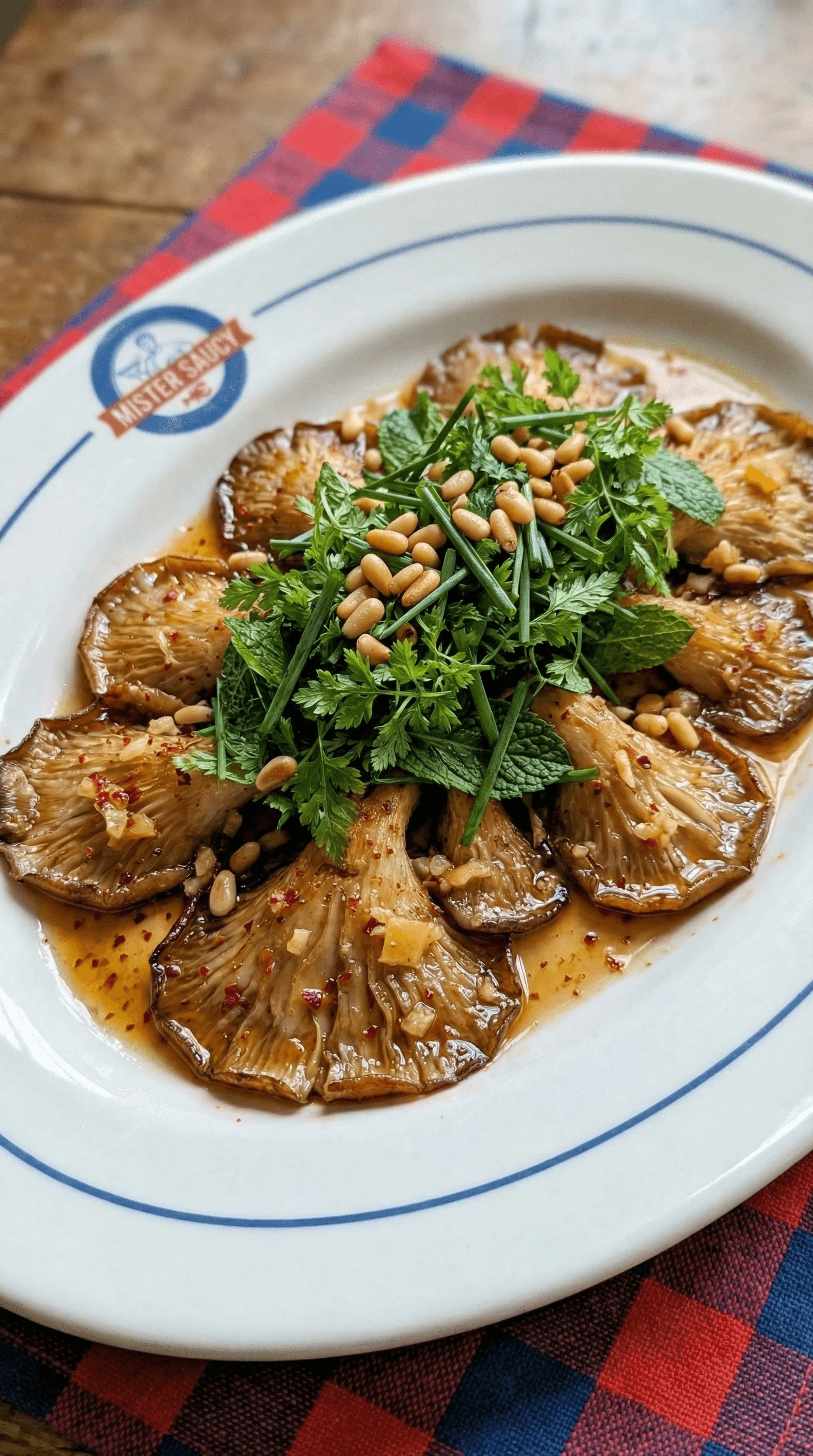 Oyster Mushrooms with Soy and Ginger