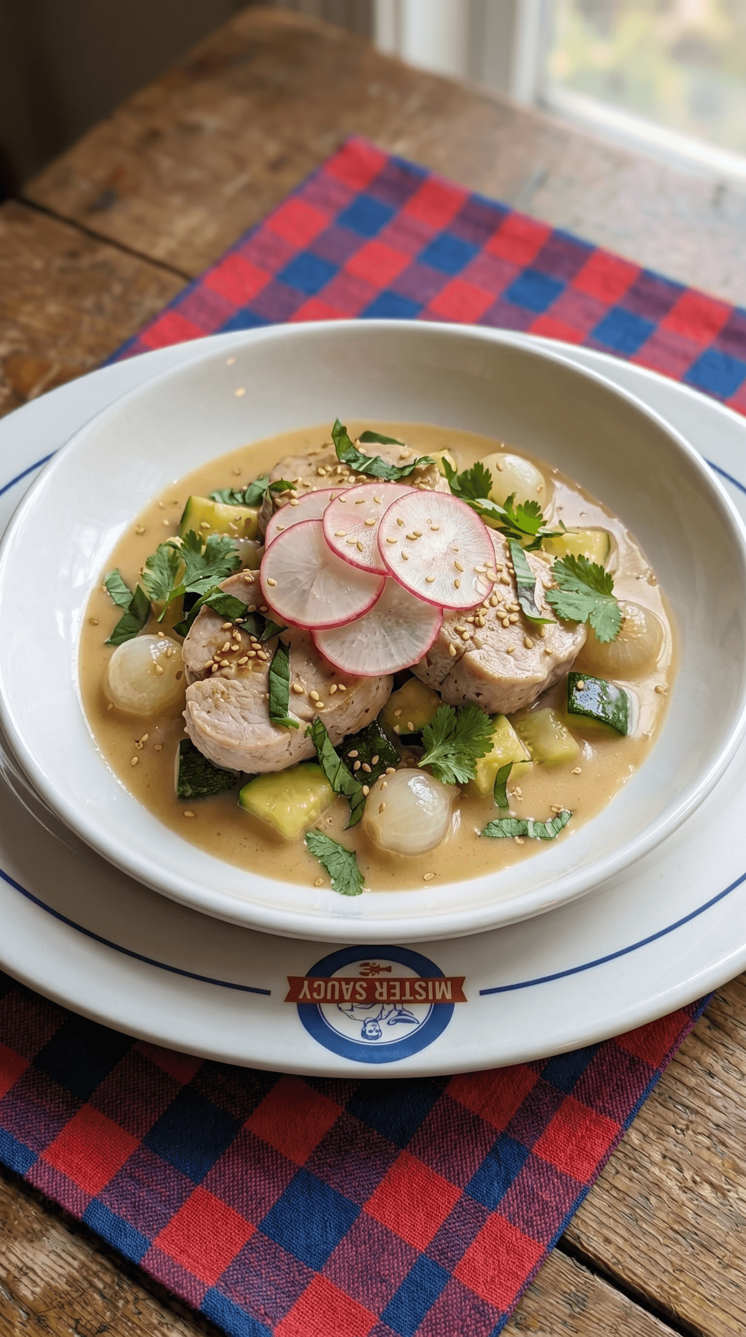 Blanquette de Filet de Porc au Saké et Citronnelle
