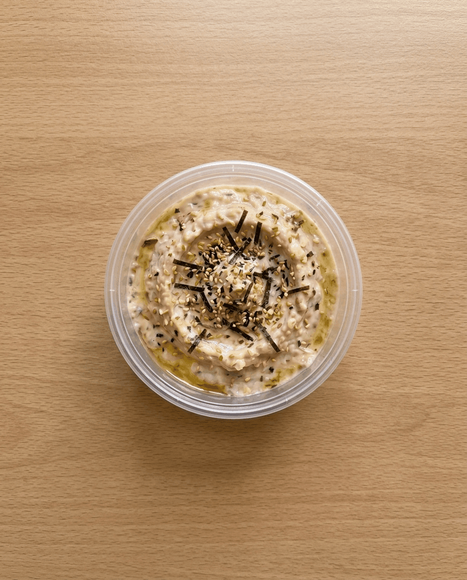 Artichoke & White Miso Dip with Furikake van Mr. Saucy packaging