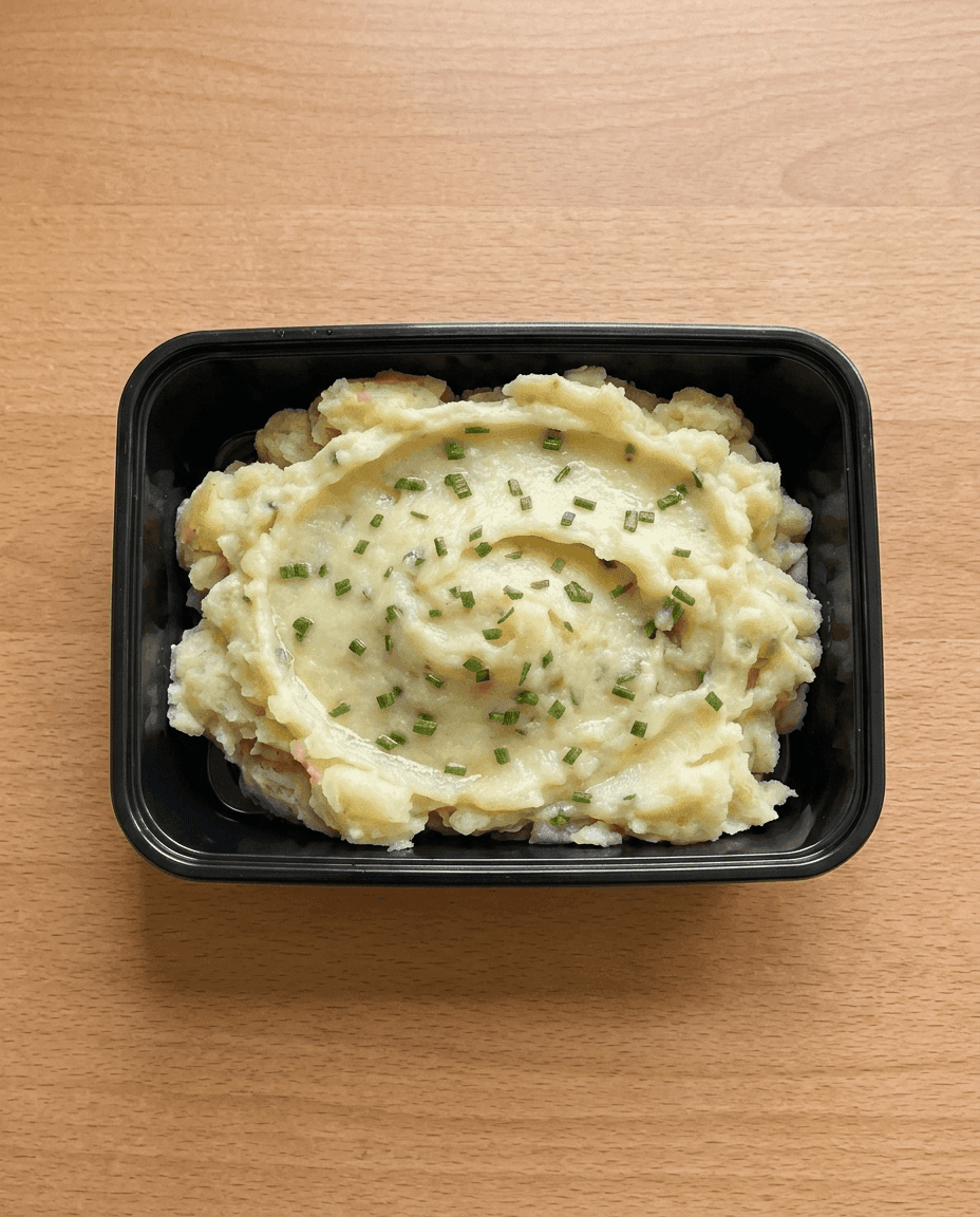 Gourmet Crushed Potatoes with Fleur de Sel and Spring Onion de Mr. Saucy packaging
