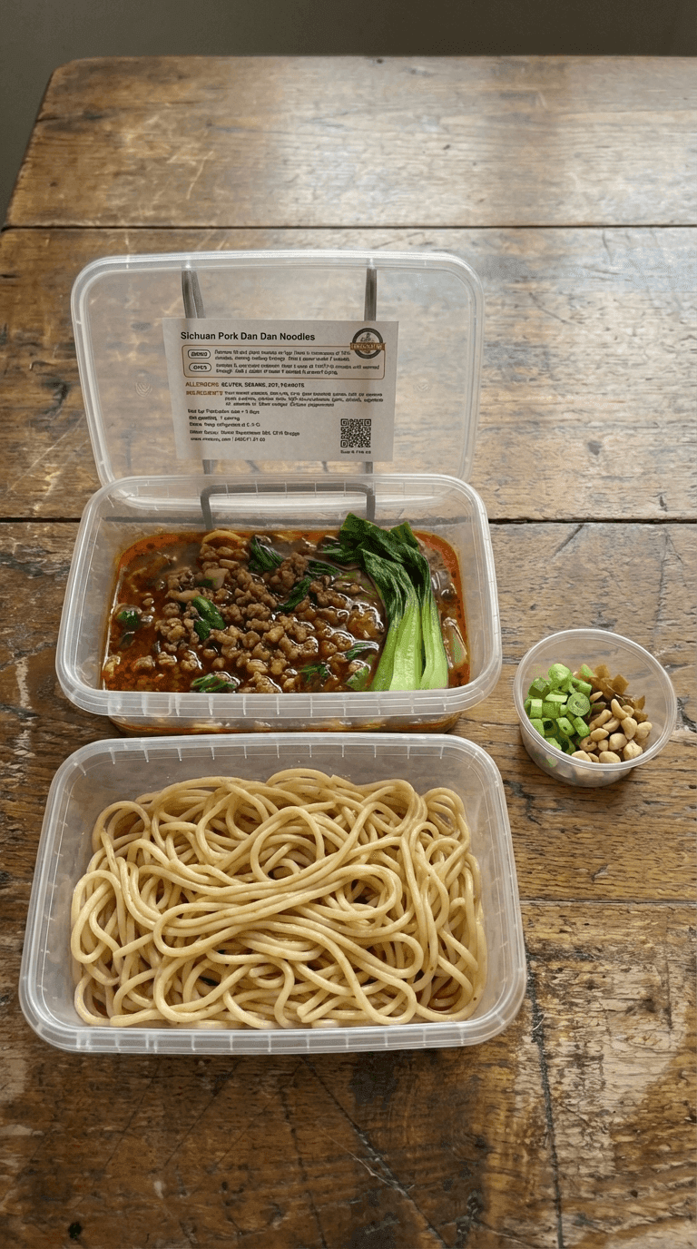 Nouilles Dan Dan Traditionnelles du Sichuan packaging