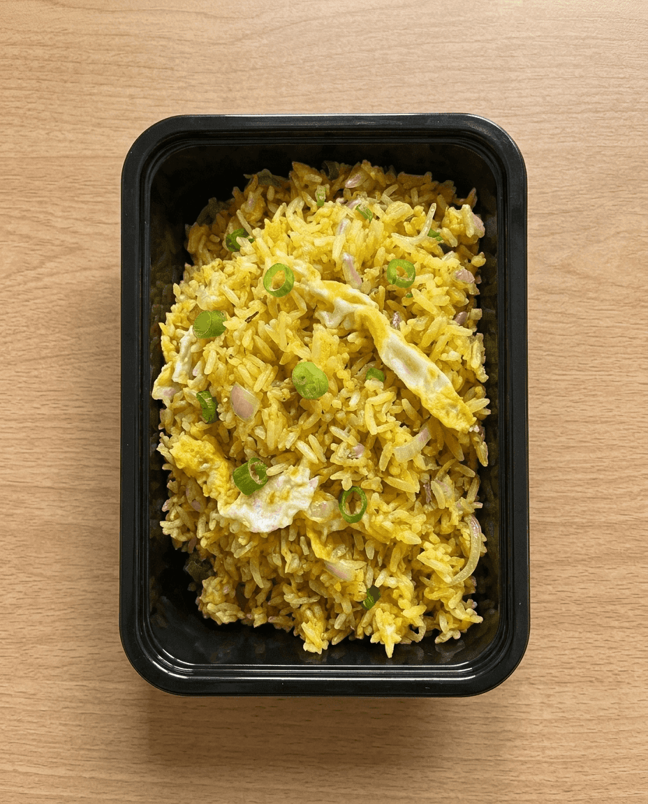Golden Saffron and Ginger Aromatic Fried Rice de Mr. Saucy packaging