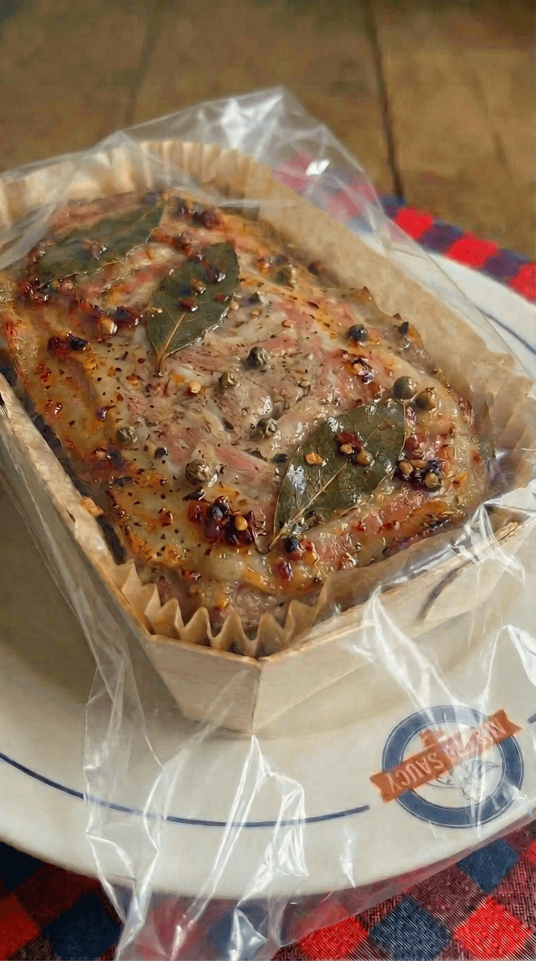 Asian-Inspired Pork and Veal Pâté de Campagne with Chili Crisp packaging