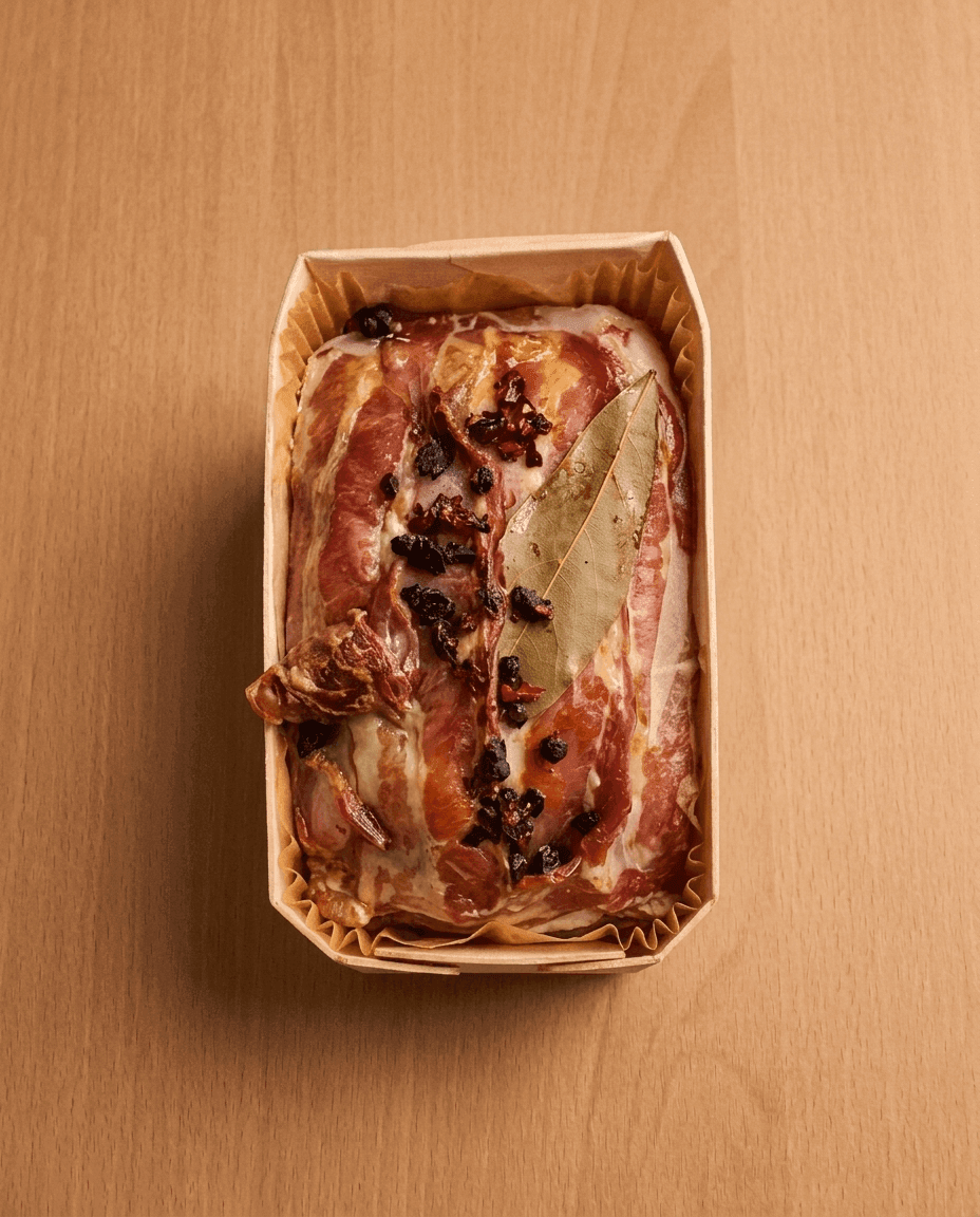 Asian-Inspired Pork and Veal Pâté de Campagne with Chili Crisp van Mr. Saucy packaging