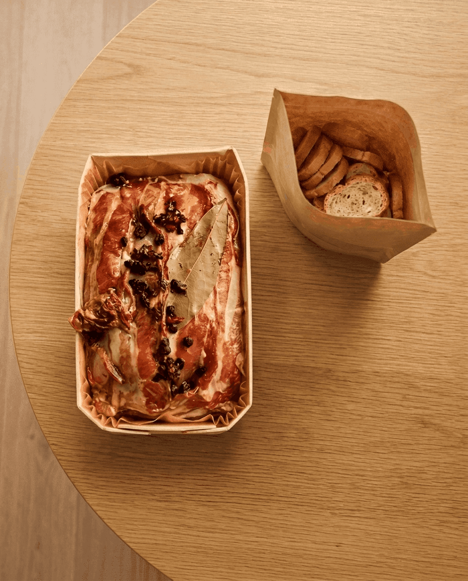 Asian-Inspired Pork and Veal Pâté de Campagne with Chili Crisp de Mr. Saucy packaging