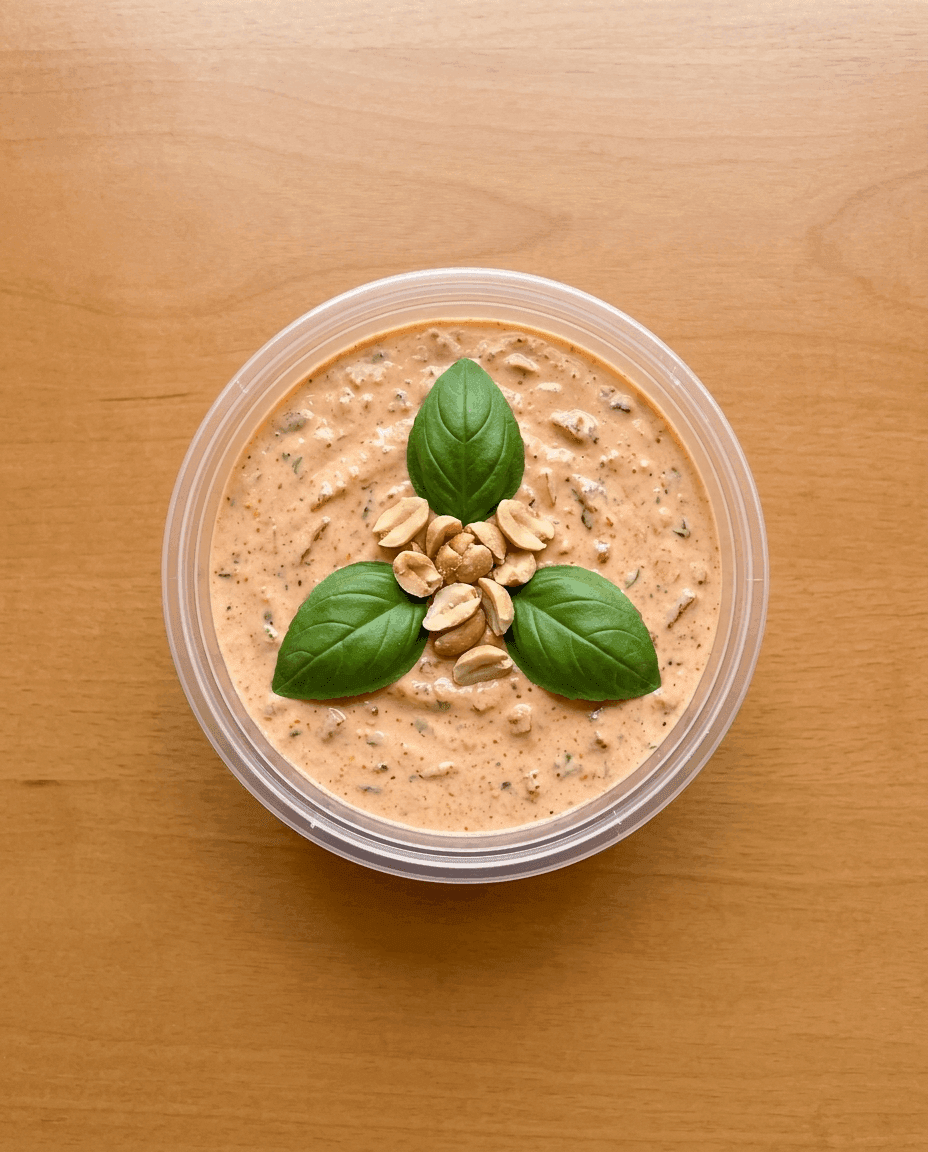 Roasted Red Pepper & Coconut Cream Dip de Mr. Saucy packaging