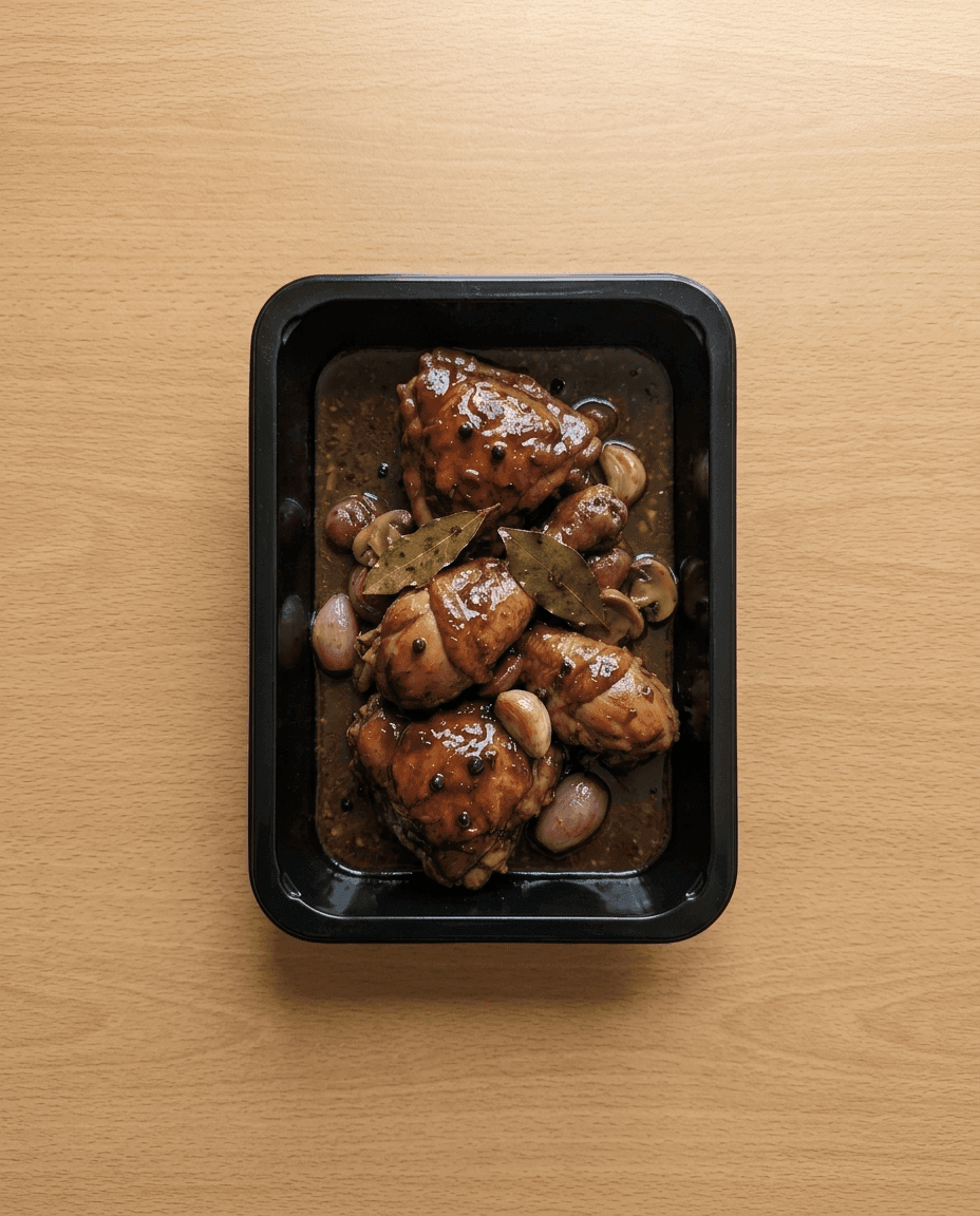 Poulet Adobo Grand Veneur Infusé au Vin Rouge de Mr. Saucy packaging